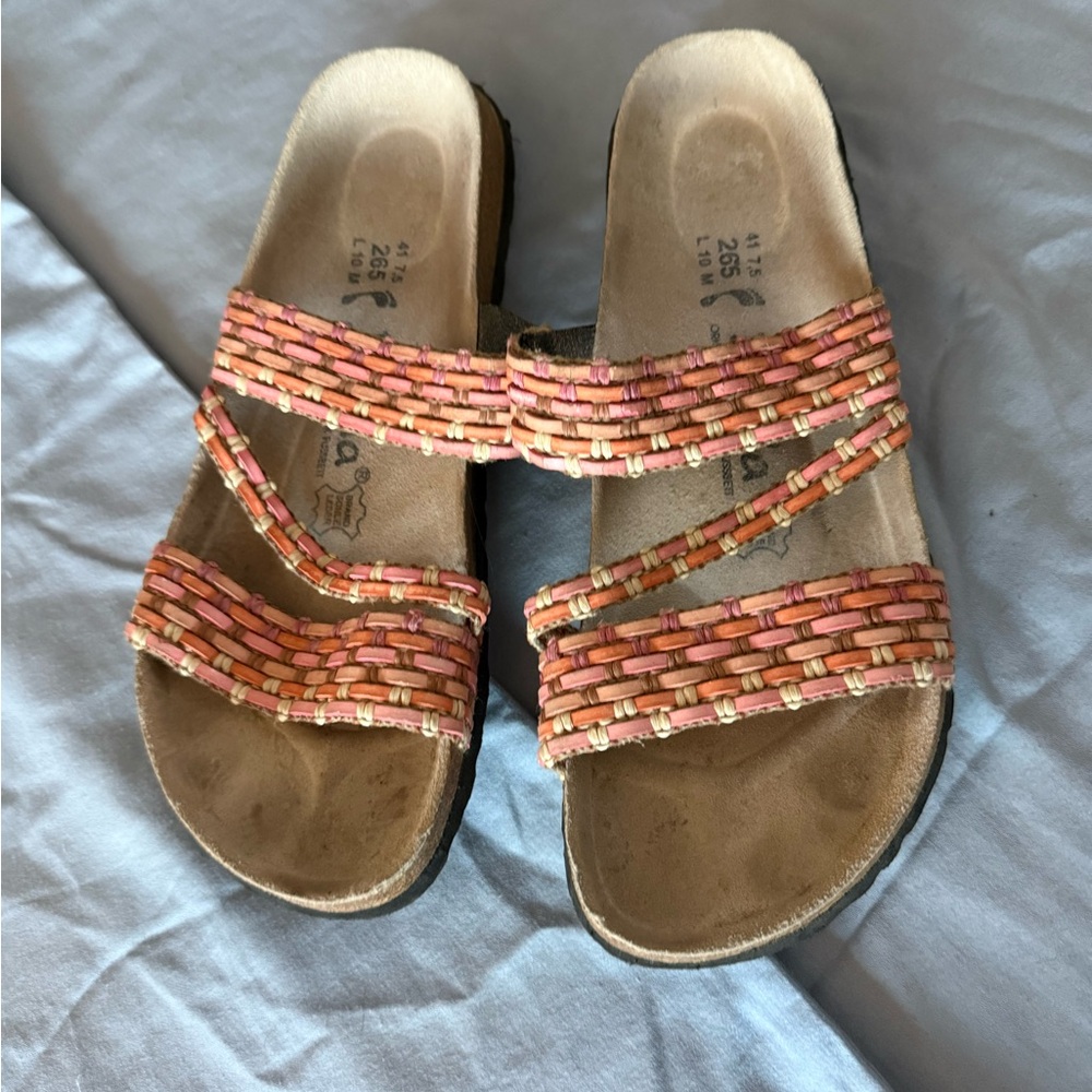 Colorful Woven Strap Sandals